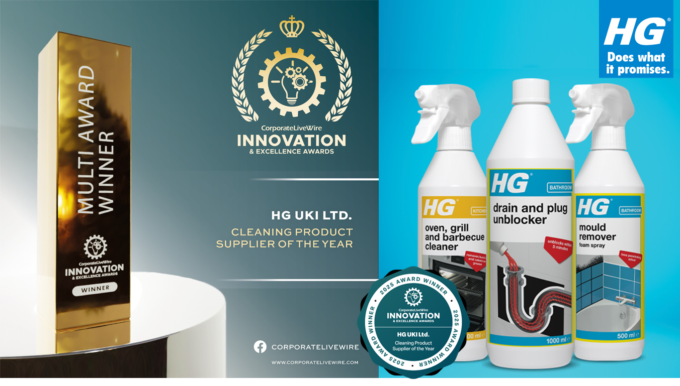 Cleaning Product Supplier Award Corporate Live Wire Awards